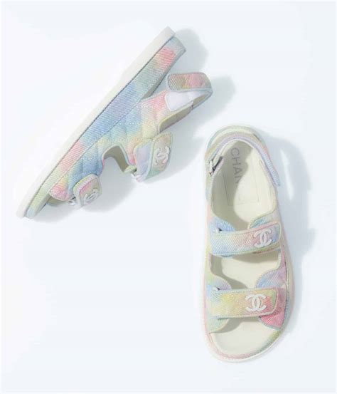 chanel pastel sandals|chanel sandals men.